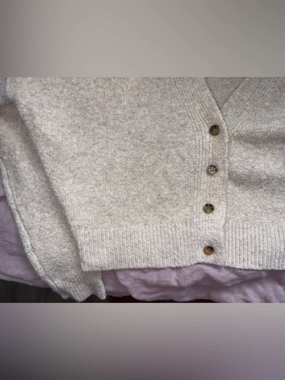 LoveTree Cropped, Button-up Cardigan - Picture 2 of 3